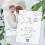 Reserve A Data Kennebunkport Maine Elegant Map Código QR Casament<br><div class="desc">Este elegante Kennebunkport Salvar a Data é perfeito para o seu casamento na costa sul de Maine. Você pode mover o coração sobre a cidade em que vai se casar, e você pode mudar a cor do coração também! O melhor de tudo é personalizá-lo com uma foto e um código...</div>