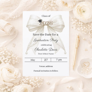 Reserve A Data Lacas de marfim pérolas menina elegante Festa de f