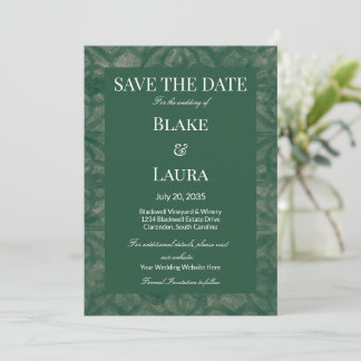 Reserve A Data Lago Esmeralda Batik Simples Personalizado