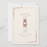 Lâmpada Rústica Vintage Terracota Casamento