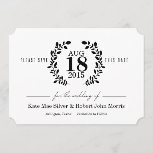 Reserve A Data Laurel Wreath Black & White Nonphotovence a data