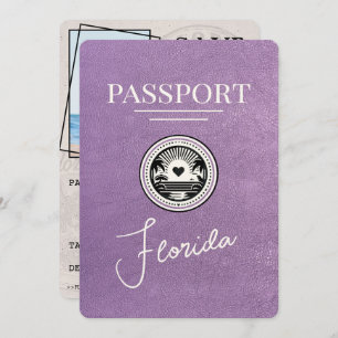 Reserve A Data Lavanda Purple Florida Passport Salvar a Data