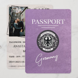 Reserve A Data Lavanda Roxo Passaporte Alemão Exceto Data