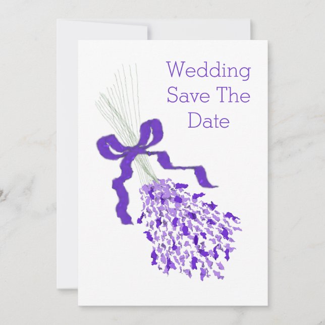 Reserve A Data Lavanda Wedding (Frente)