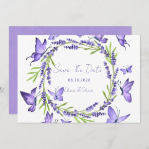 Reserve A Data Lavanda Wisteria & Butterflies Salvar a Data