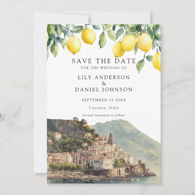 Reserve A Data Lemons Amalfi Coast Italy Wedding (Frente)