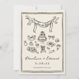 Reserve A Data Letra Desenhada à Mão Divertida Salve a data