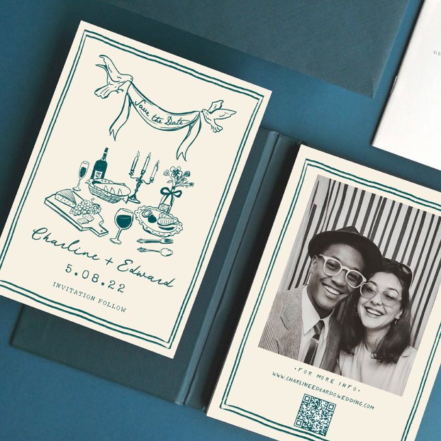 Reserve A Data Letra desenhada à mão Save the date (Criador carregado)