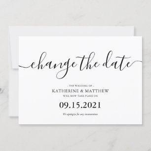 Reserve A Data Letreiro de Script Casamento Adiado