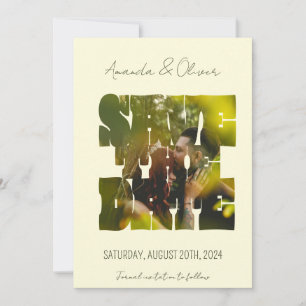 Reserve A Data Letreiro Foto Casamento História de Amor