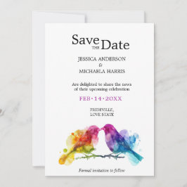 Reserve A Data LGBTQ+ com o código QR Rainbow Lovebird