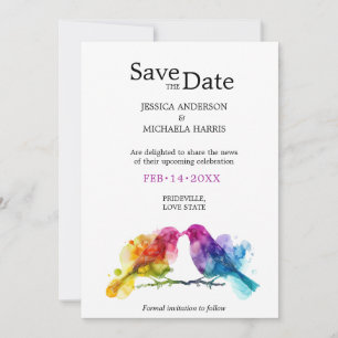 Reserve A Data LGBTQ+ com o código QR Rainbow Lovebird