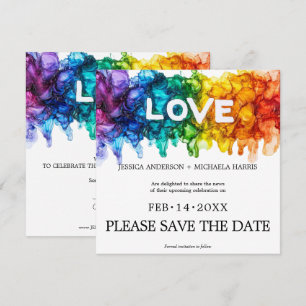 Reserve A Data 🌈 🐦 LGBTQ Pintado com Casamento de Amor