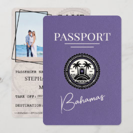 Reserve A Data Lilac Purple Bahamas Passaporte Salvar Data