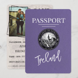 Reserve A Data Lilac Purple Ireland Passaporte Salvar Data