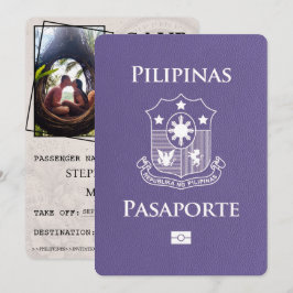 Reserve A Data Lilac Purple PhilippPassport Save Date (Passaporte