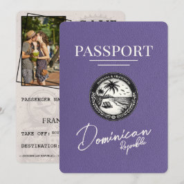 Reserve A Data Lilac Purple República Dominicana Passaporte
