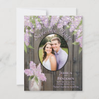 Lilas e Luzes em Madeira de Celeiro Roxo Casamento