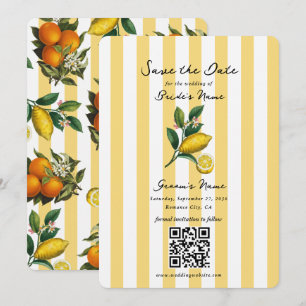 Reserve A Data Limões Cítricos Mediterrâneos Italianos Casamento