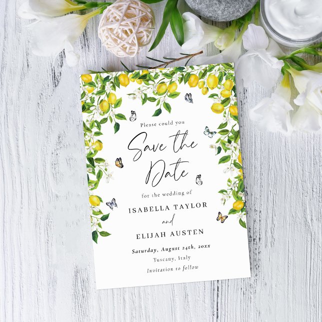 Reserve A Data Limões de Aquarela (Criador carregado)