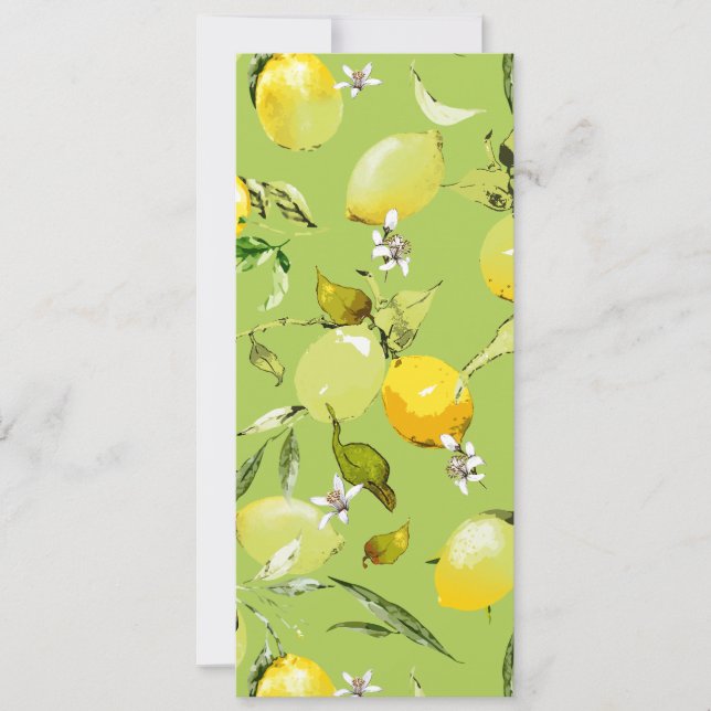 Reserve A Data Limões de aquarelas 22 (Frente)