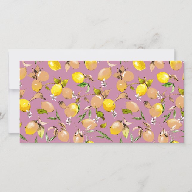 Reserve A Data Limões de aquarelas 25 (Frente)