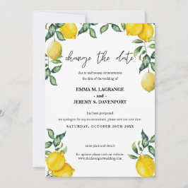 Reserve A Data Limões Muda a data do casamento