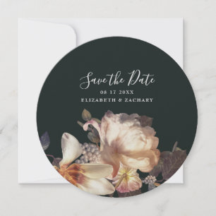 Reserve A Data Linda e escura e esmeralda antiga Vintage Foto