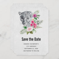 Lindo Ilustração de Aquarela Retrato Leopardo