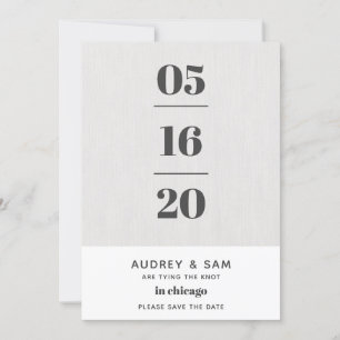 Reserve A Data Linen Modern Minimamente Salve a Data