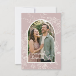 Reserve A Data Linha Desenhada Arco Casamento Salve A Data