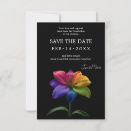 Reserve A Data 🌈 Lírio Arco-Íris Save the Date — Atualização QR