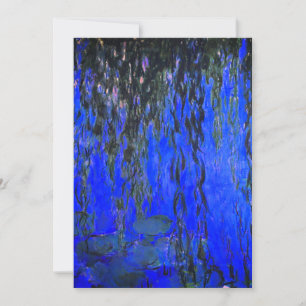 Reserve A Data Lírios de água monet e ramificações de salgueiro