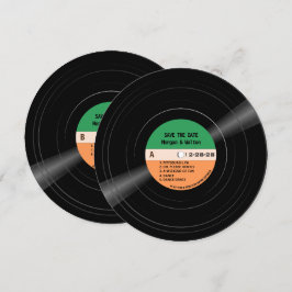 Reserve A Data Listras de Disco de Vinil Salvam a Data