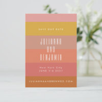 Listras Geométricas Modernas Laranja Amarelo de Ve