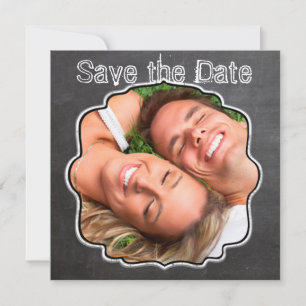 Reserve A Data Loja de Chalkboard Vintage Moderna Save the Date