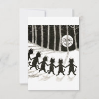 Louis Wain Cat Full Moon