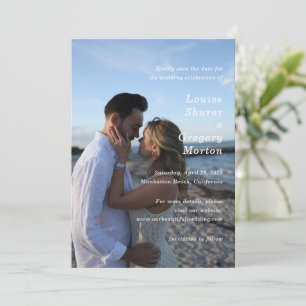 Reserve A Data Louise Simple Photo Modern Wedding