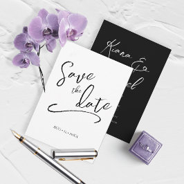 Reserve A Data Love Calliografia Wedding V2 B&W ID940