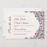 Luxo Caprichoso Floral Estilo Marfim Borda Casamen