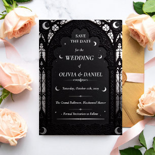 Reserve A Data Luxuoso Casamento Gótico de Renda Celestial Catedr