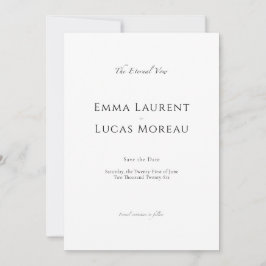 Reserve A Data Luxuoso Minimalista | Editorial Elegante