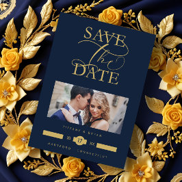 Reserve A Data Luxurious Fancy Blue Marine  Photo Gold Script