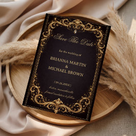 Reserve A Data Luxury Gold Ornate Sparkle