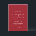 Reserve A Data Luxury Ruby Red Elegant Wedding<br><div class="desc">Luxury ruby red wedding save the date, designed for couples embracing a bold, romantic, and elevated style. Featuring a rich jewel-toned background paired with elegant typography, this design captures the essence of modern romance and timeless sophistication. Deep red hues symbolize passion and celebration, making this perfect for formal, evening, or...</div>