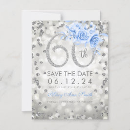 Reserve A Data Luzes Azuis de Silver 60. Aniversário