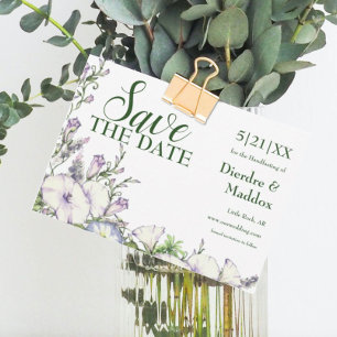 Reserve A Data Manipulação de Glória Floral de Watercolor