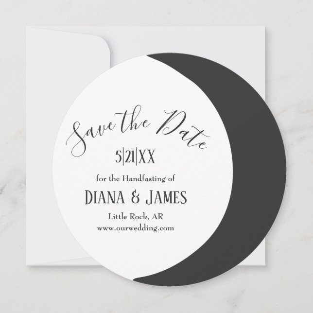 Reserve A Data Manipulação de Wicca com Crescente Escuro Salve a  (Frente)