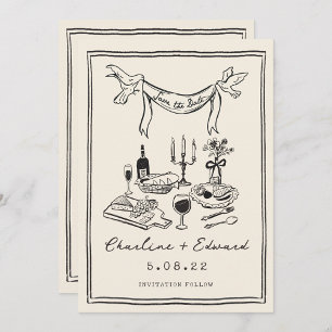 Reserve A Data Manuscrito à mão com funk Guarde a data