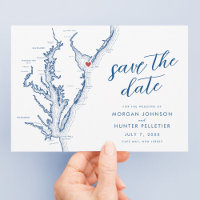 Mapa de Cape May Nova Jersey Casamento Moderno